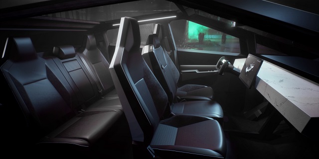 2025 Tesla Cybertruck interior